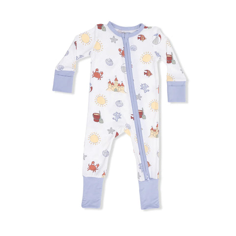 Convertible Coverall (2 Way Zipper) - Sunny Sandcastles