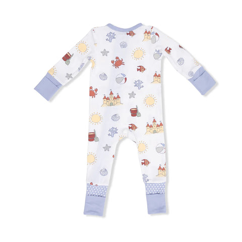 Convertible Coverall (2 Way Zipper) - Sunny Sandcastles