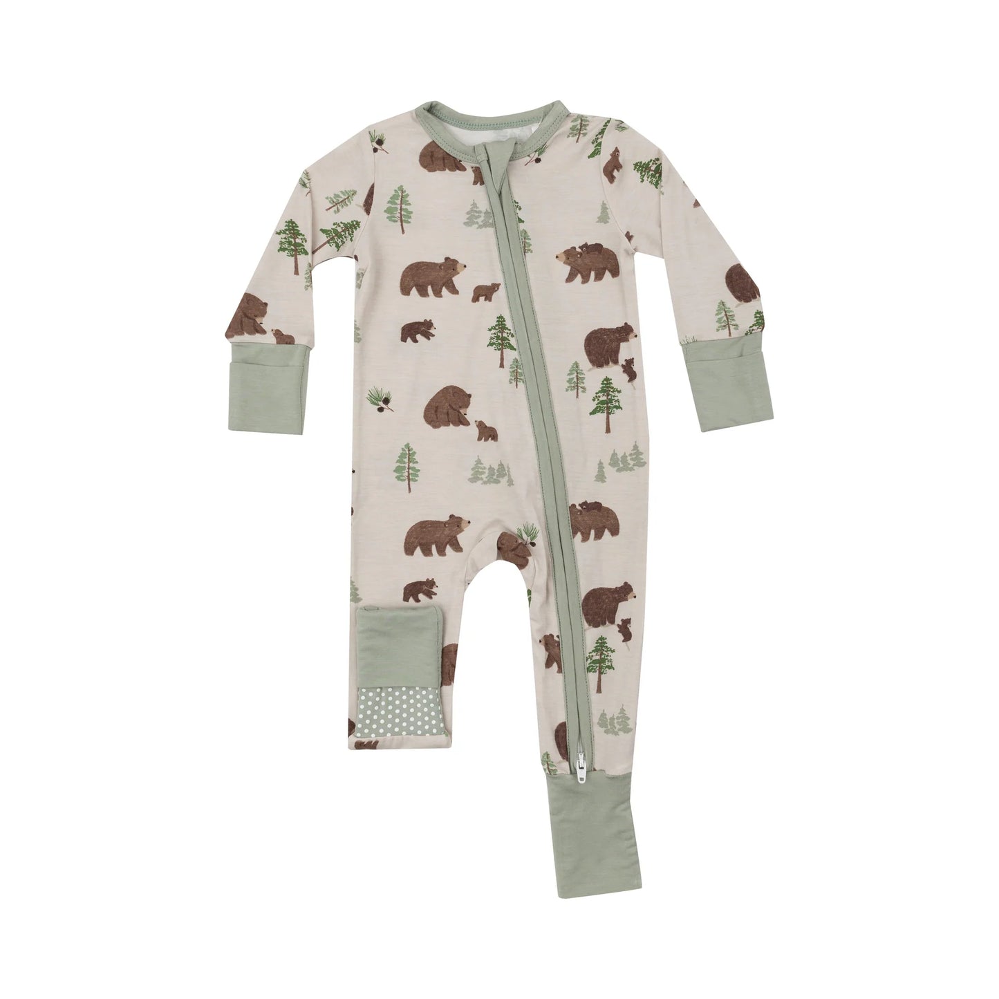 Coverall (2 Way Zipper) - Sweet Brown Bears