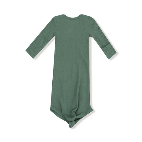 Knotted Gown - Dark Ivy