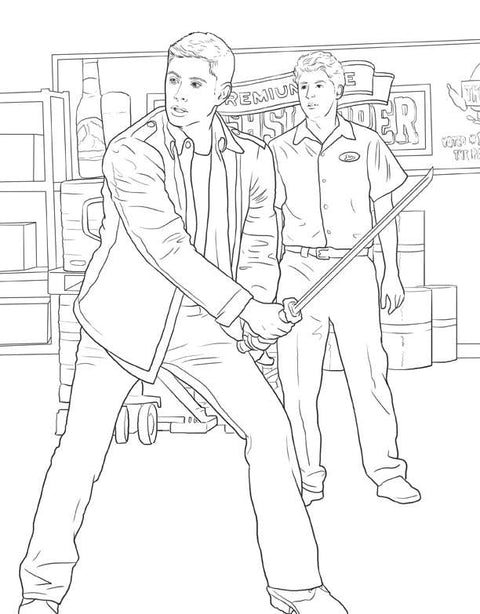 Coloring Book - The Official Supernatural Coloring Book: Monsters, Demons