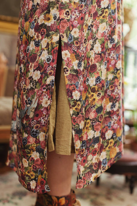 Opera Duster Kimono Robe - Art of Life w/Flower Palette