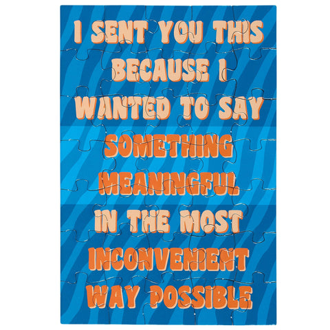 Greeting Card - Most Inconvenient Way Possible Puzzle