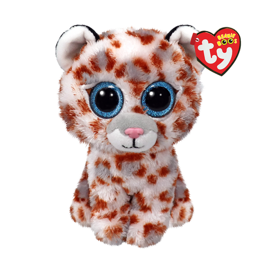 Stuffed Animal - Beanie Boo Coco White Leopard 6"