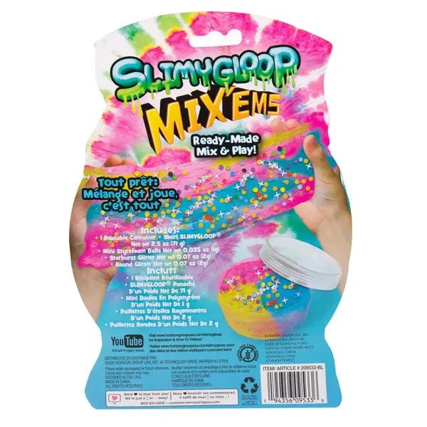 SlimyGloop Mix'ems - Cloud Rainbow Tie Dye