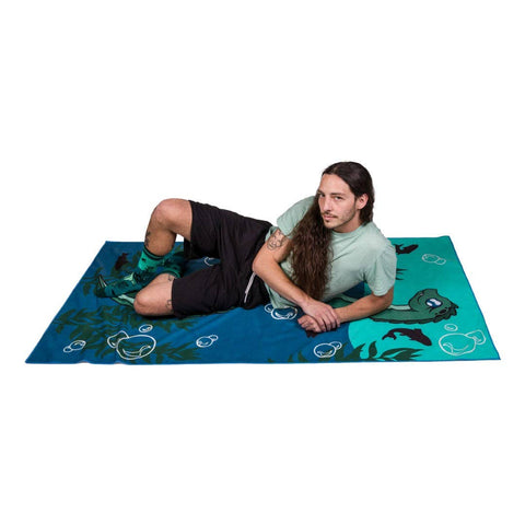 Beach Towel - Cute Nessie Quick Dry Suede