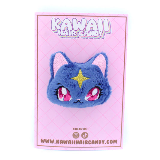 Hair Clip - Plush Anime Style Kawaii Celestial Cat