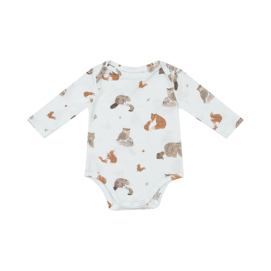 Onesie - Mixed Woodland Animals Blue