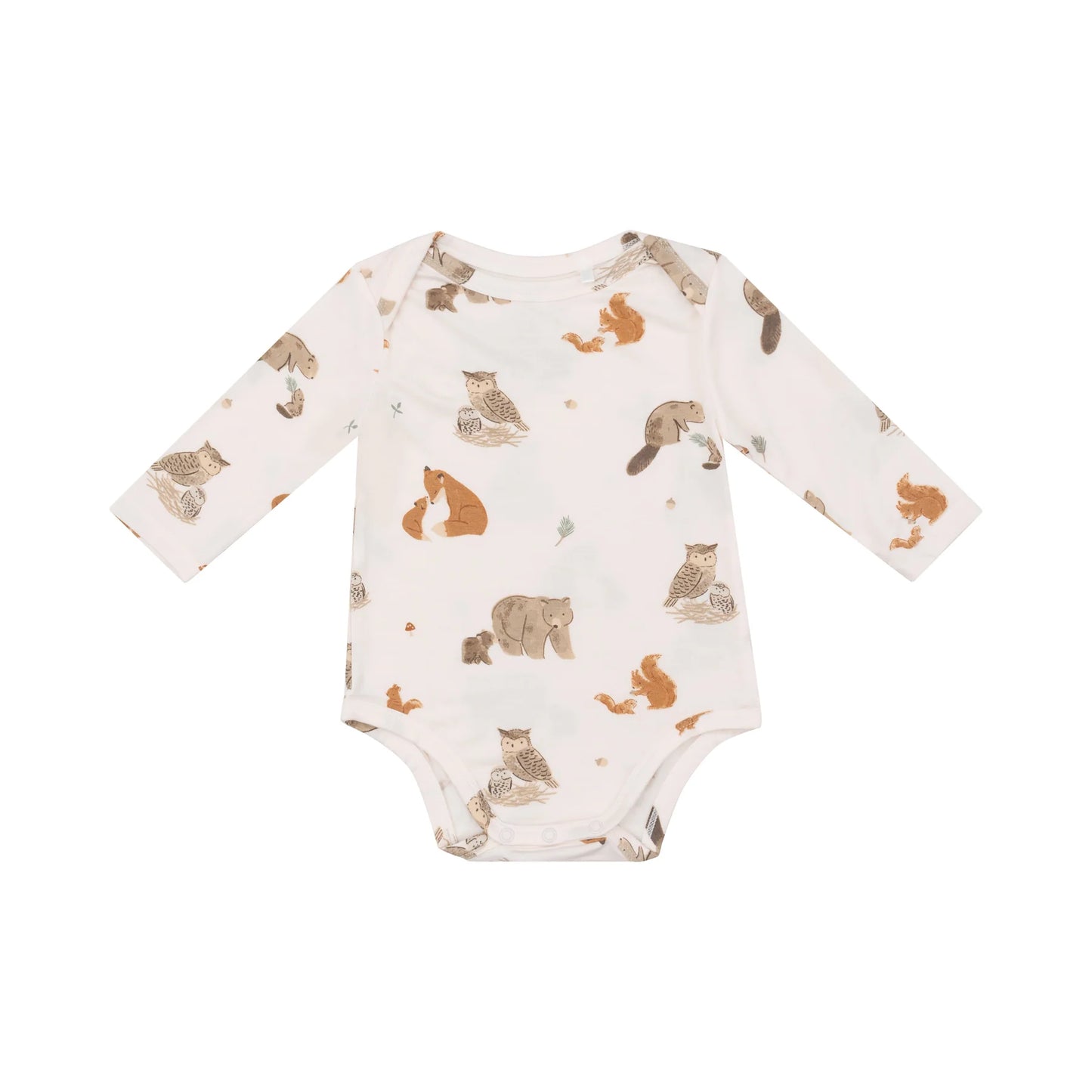 Onesie - Mixed Woodland Animals Pink