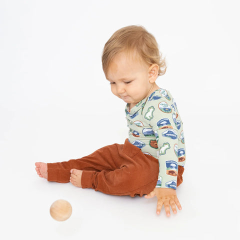 Last One - 0/3 Months: Onesie - National Parks Patches