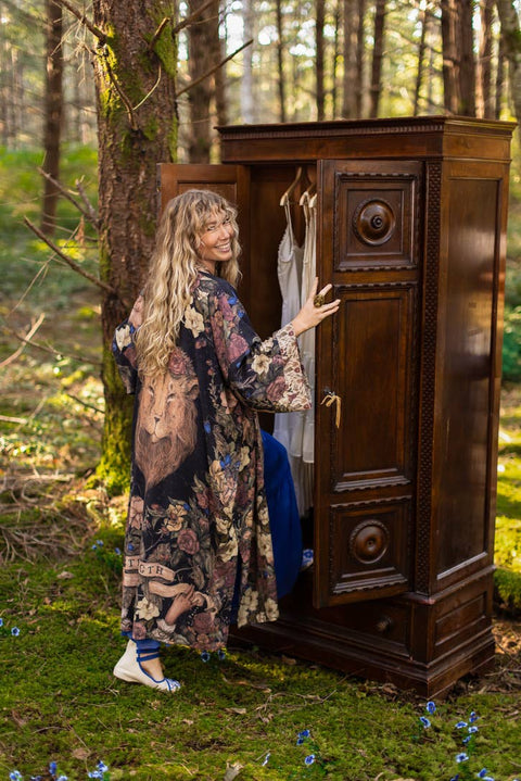 Lionheart Opera Duster - Narnia Inspired Print & Botanicals