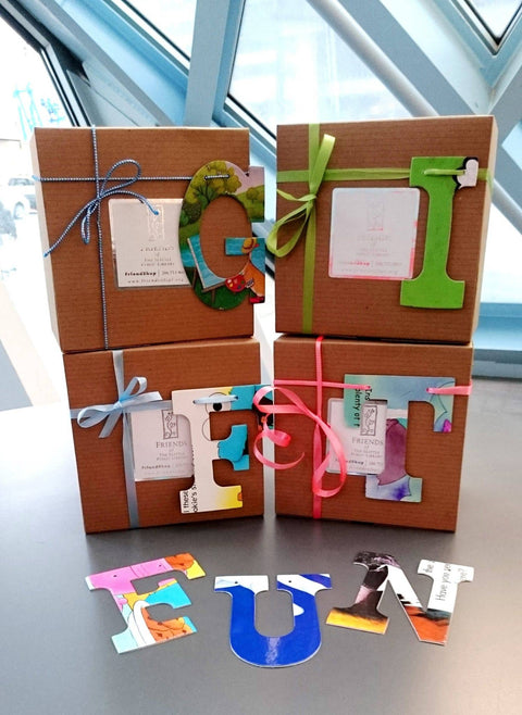 Upcycled Board Book Letters