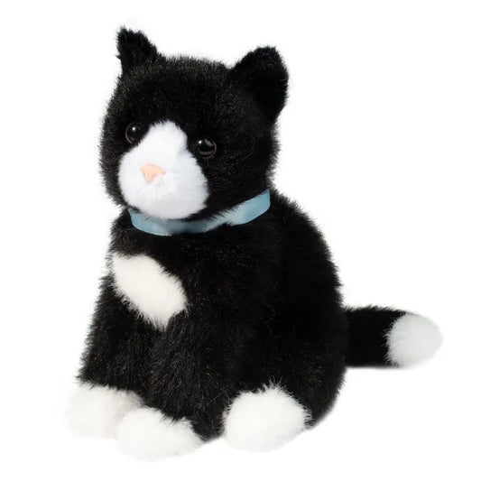 Stuffed Animal - Mini Black & White Cat