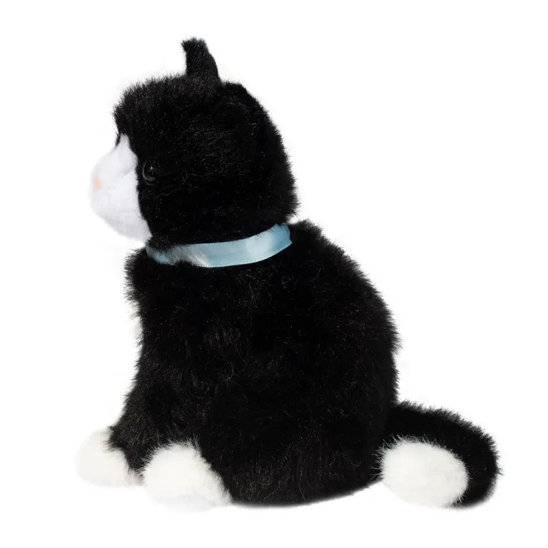 Stuffed Animal - Mini Black & White Cat