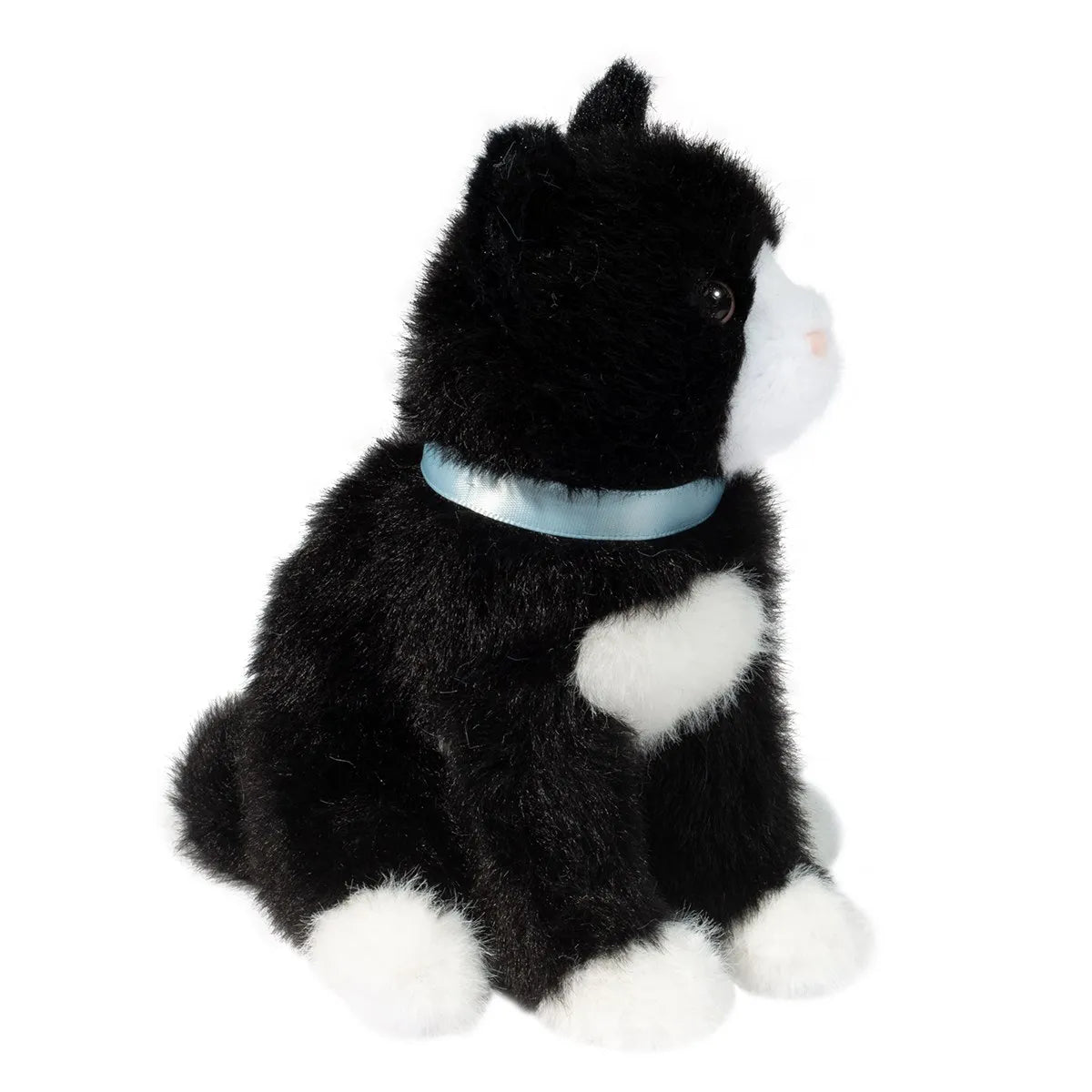 Stuffed Animal - Mini Black & White Cat