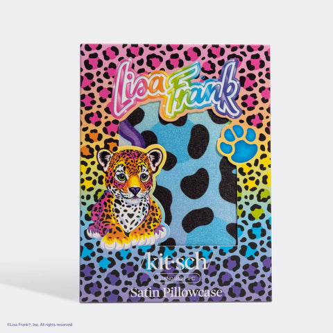 Satin Pillowcase - Lisa Frank x Kitsch: Rainbow Leopard