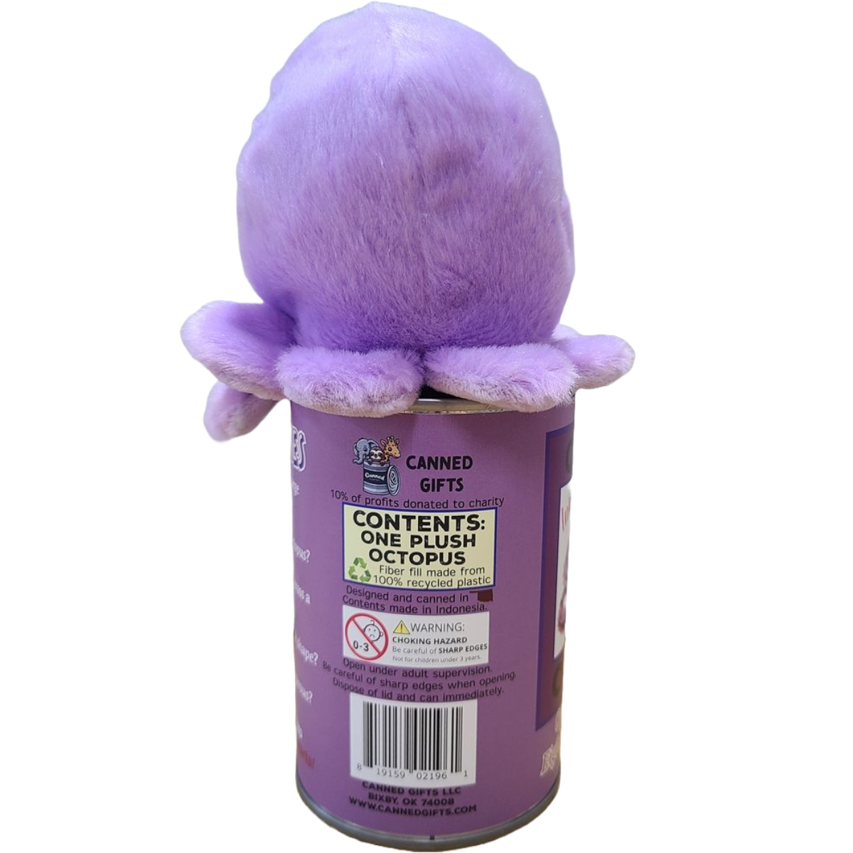 Stuffed Animal - Inky the Canned Octopus