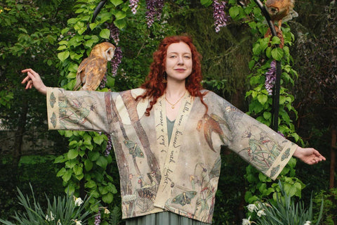 Fleece Cottage Cardigan Kimono Jacket - Lovelight