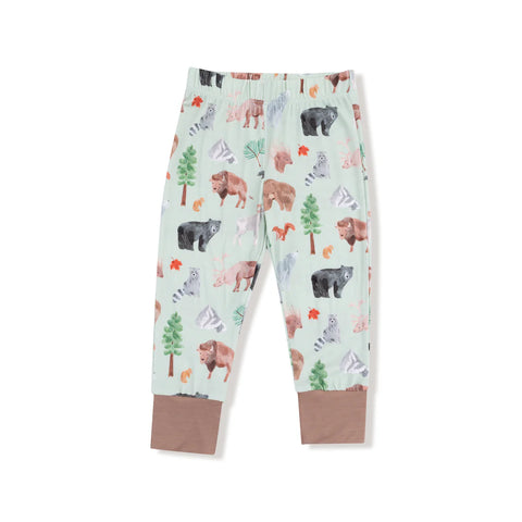 2 Piece Pajamas (Long Sleeve) - American Woodland Animals