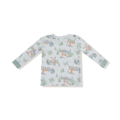 2 Piece Pajamas (Long Sleeve) - Buck Deer
