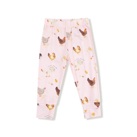 2 Piece Pajamas (Long Sleeve) - Collector Chickens Pink