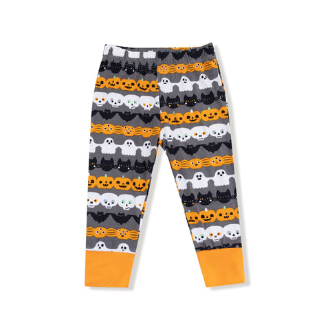 2 Piece Pajamas (Long Sleeve) - Halloween Paper Garland Glow in the Dark