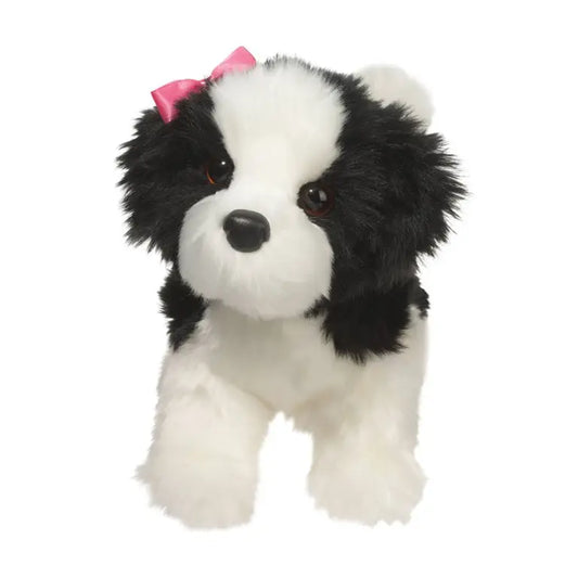 Stuffed Animal - Poofy Black & White Shih Tzu