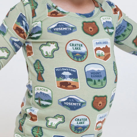 2 Piece Pajamas - National Parks Patches