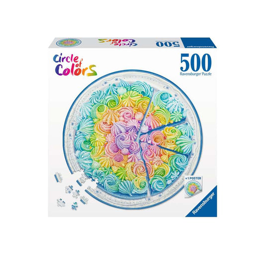 Puzzle - Circle of Colors: Rainbow Cake (500pc)