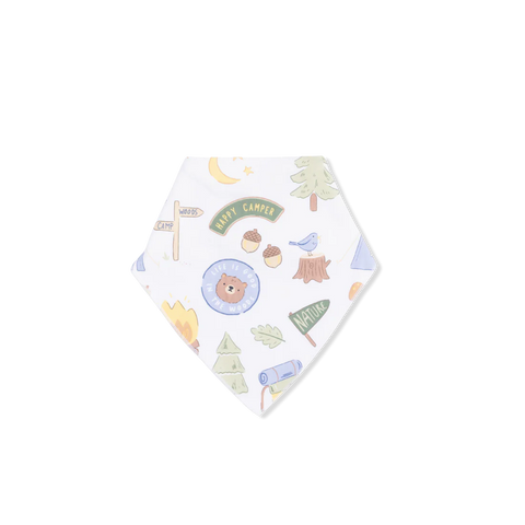 Bandana Bib - Camping Blue