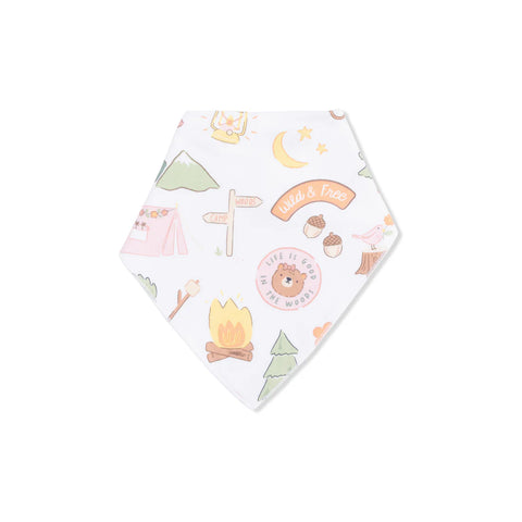 Bandana Bib - Camping Pink