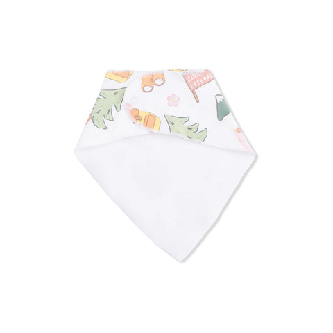 Bandana Bib - Camping Pink
