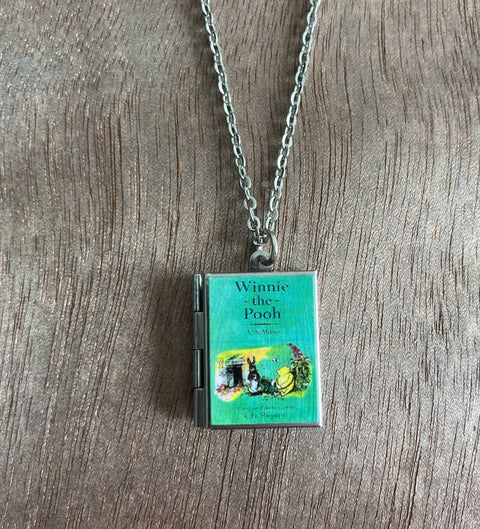 Necklace - Book Locket Winnie-the-Pooh: Stainless Steel