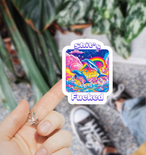 Sticker - Shit’s Fucked Funny 90s