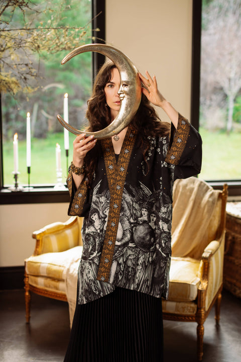 Matineé (Mid-Length) Duster - The Guardians with Angels & Moon