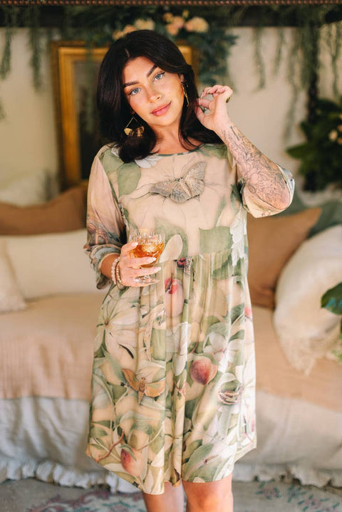 Artist Dress Tunic with Pockets - Fleur De Soleil