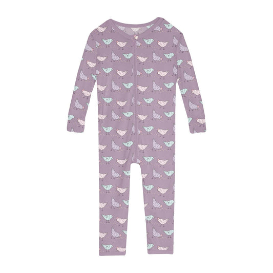 Convertible Sleeper (Zipper) - Lavender Chickens