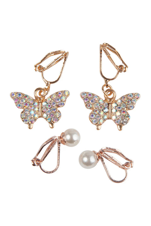 Dress Up - Boutique Butterfly Clip on Earrings (2pc)