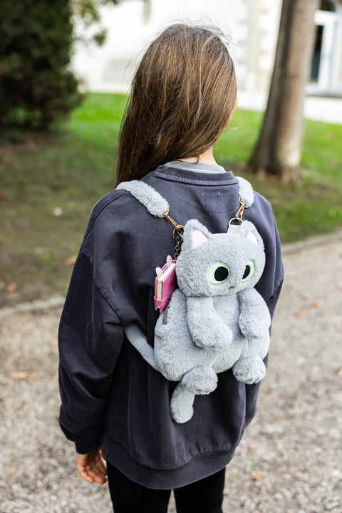 Backpack - Cutie Kitty (Grey)