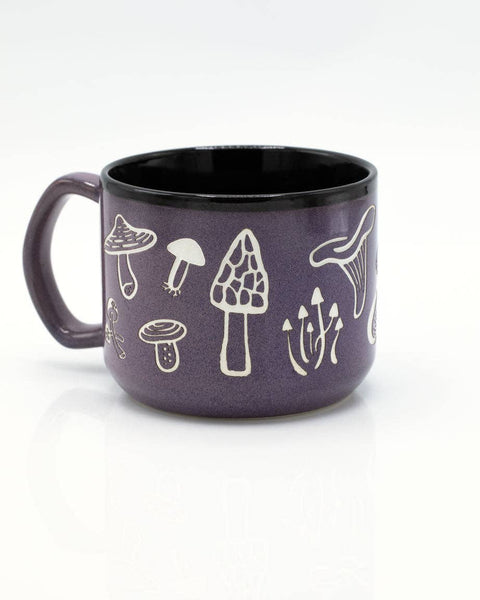 Mug (Ceramic) - Fabulous Fungi Hand Carved 15oz