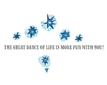Greeting Card - Blue Arabesque (Love & Romance)