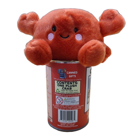 Stuffed Animal - Sandy the Canned Crab (Standard Lid)