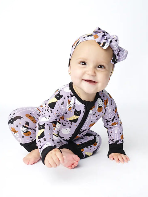 Coverall (Convertible) - Spooky Cute Purple