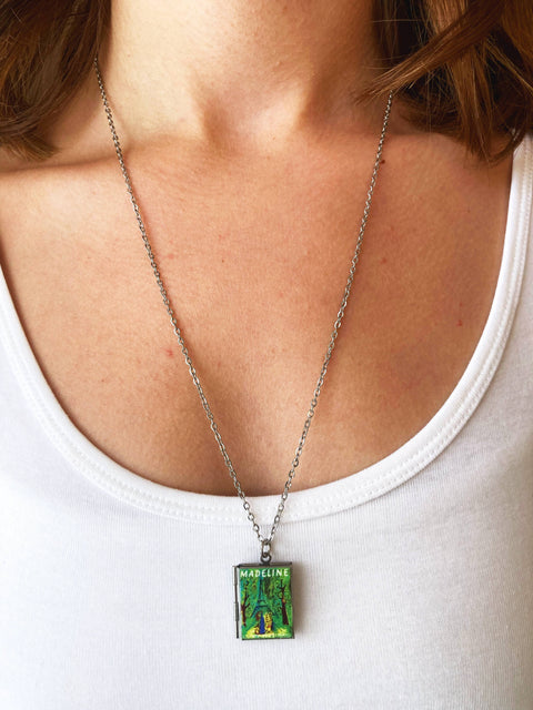 Necklace - Book Locket Madeline: Stainless Steel