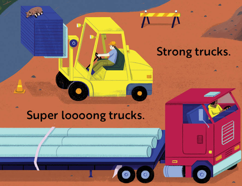 Board Book - Go, Trucks, Go!: A Transportation Board Book for Toddlers