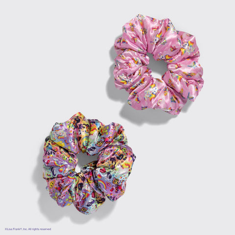 Pillow Scrunchies® in Satin - Lisa Frank x Kitsch The Fantastic World of Lisa Frank