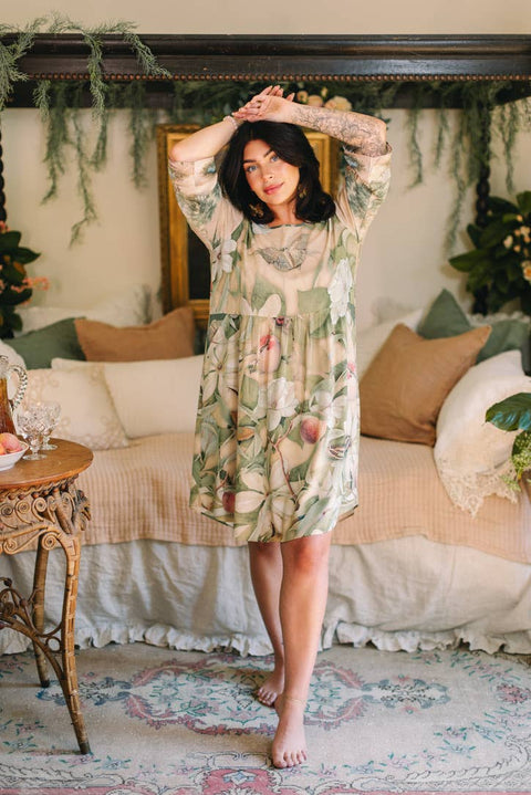 Artist Dress Tunic with Pockets - Fleur De Soleil