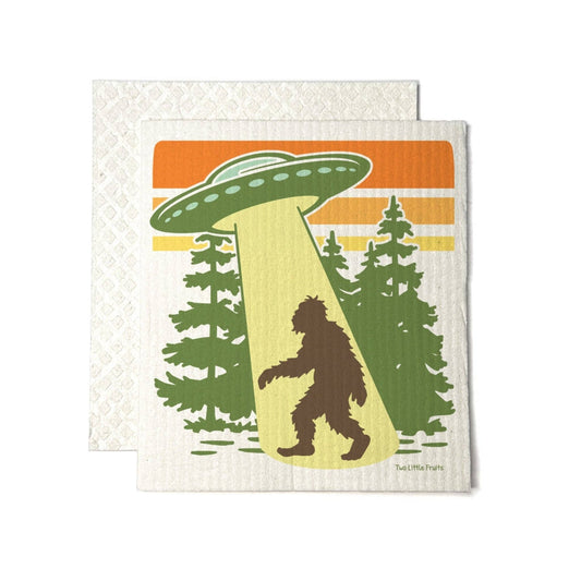 Swedish Dishcloth - UFO Bigfoot