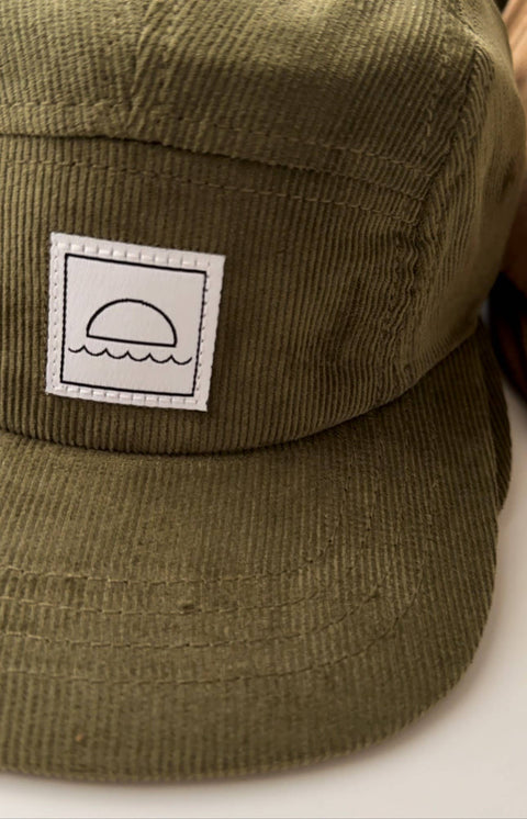 Hat (Kids) - Corduroy Five-Panel (Moss)