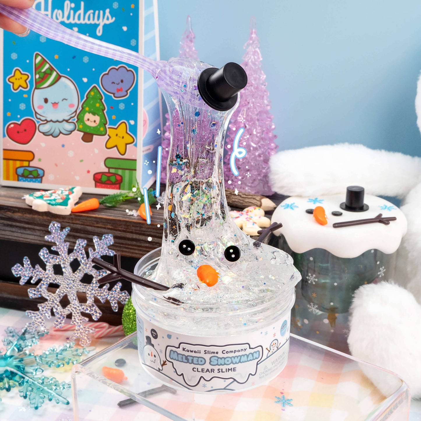 Slime - Melted Snowman Clear Putty